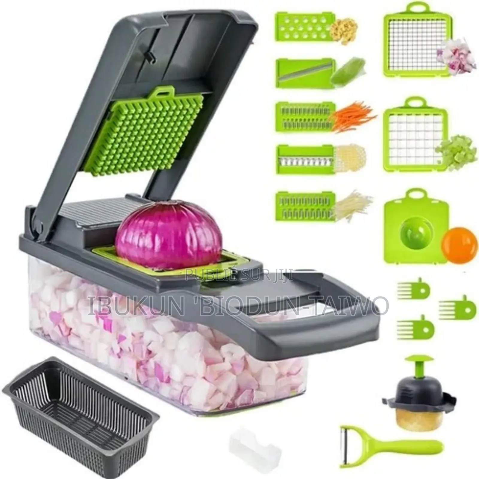 Coupe-Légumes Multifonction 16 en 1 (Ensemble Complet)