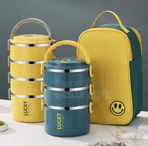 Photo - Boîte À Repas en Acier Inoxydable Pour Bureau