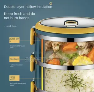 Boîte À Repas en Acier Inoxydable Pour Bureau