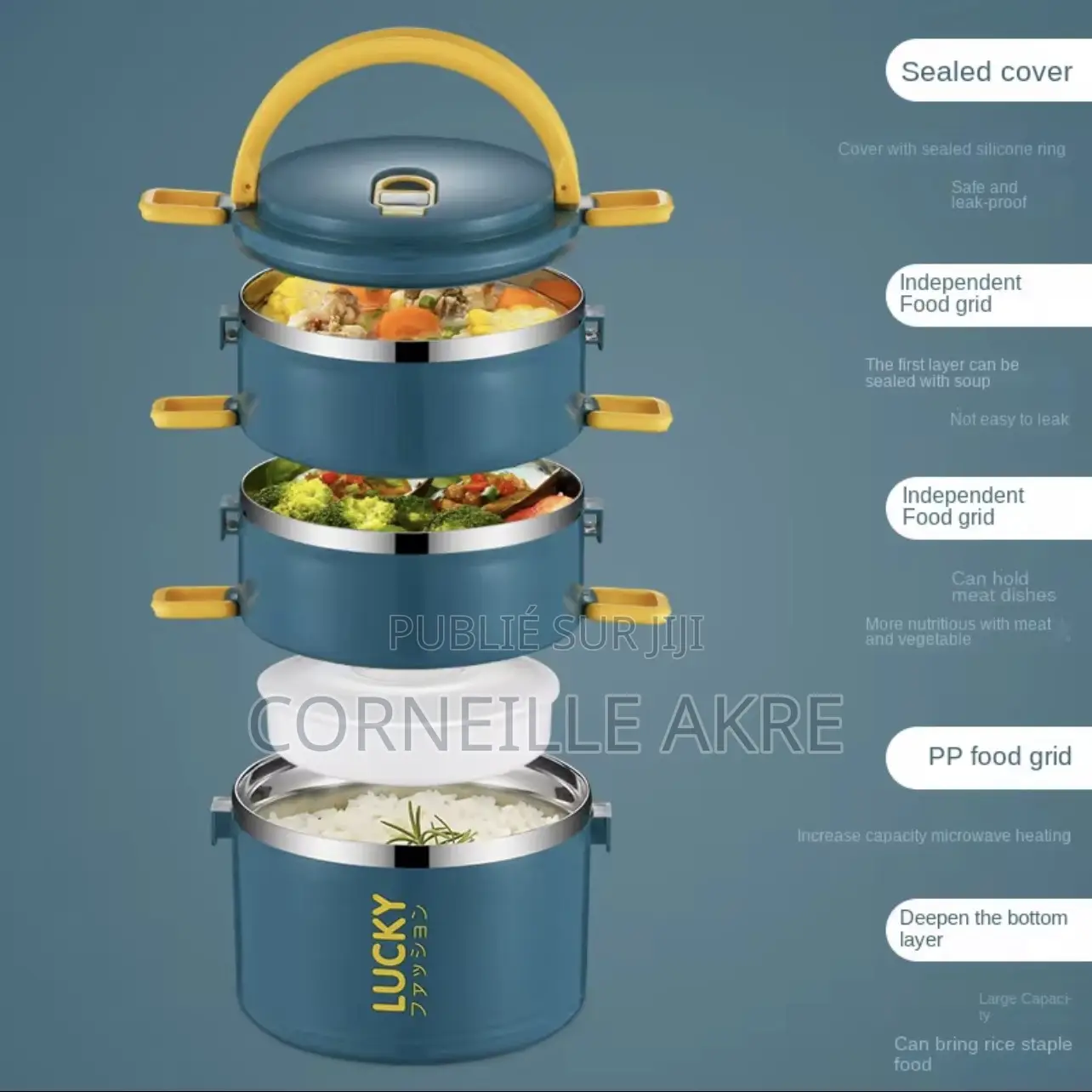 Boîte À Repas en Acier Inoxydable Pour Bureau