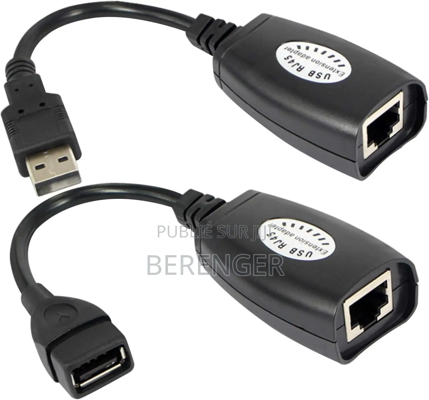 Usb 2.0 À Rj45 Adaptateur Lan Câble Extension Extender Sur Cat5 Cat6