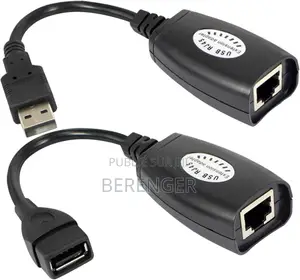 Usb 2.0 À Rj45 Adaptateur Lan Câble Extension Extender Sur Cat5 Cat6