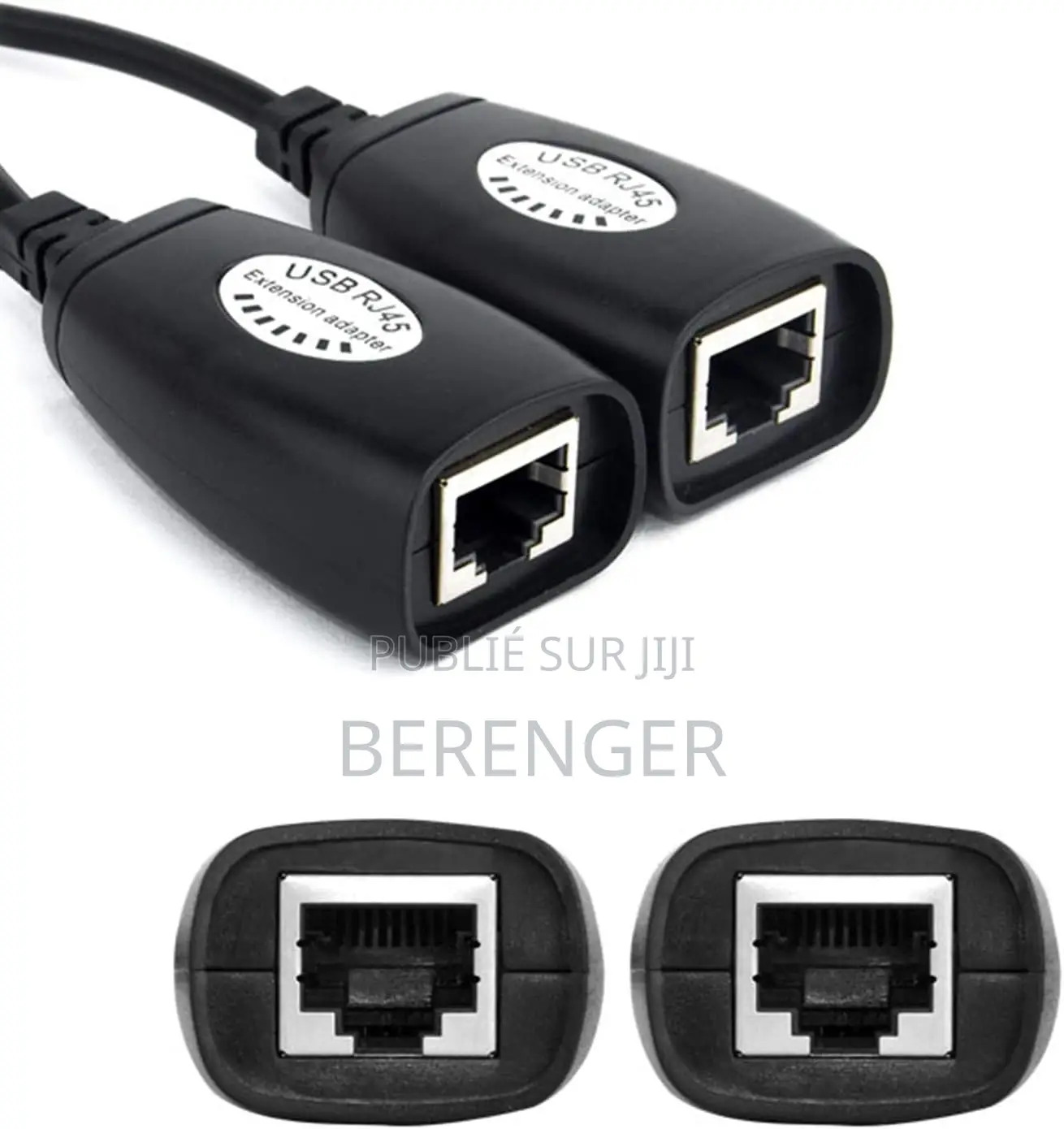 Usb 2.0 À Rj45 Adaptateur Lan Câble Extension Extender Sur Cat5 Cat6