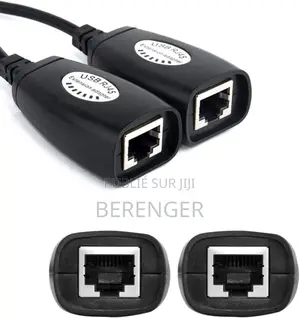 Usb 2.0 À Rj45 Adaptateur Lan Câble Extension Extender Sur Cat5 Cat6