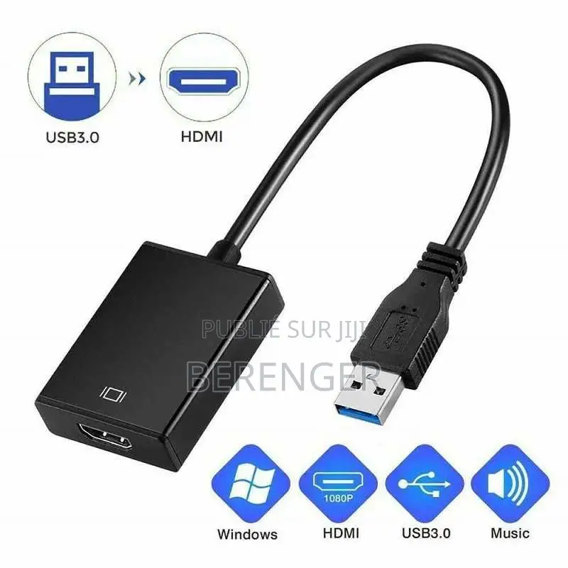 Adaptateur Usb 3.0 Vers Hdmi Qualité Hd 1080p