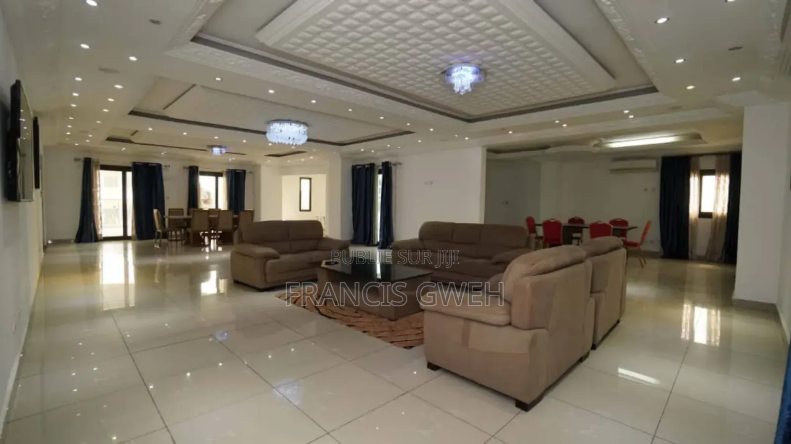 Furnished 11chbre Duplex dans Francis Gweh, Cocody à Louer