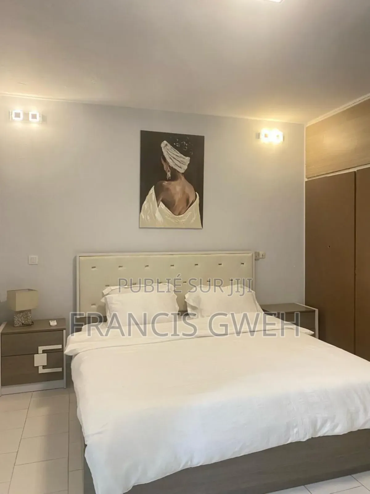 Furnished 2chbre Appartement dans Francis Gweh, Cocody à Louer