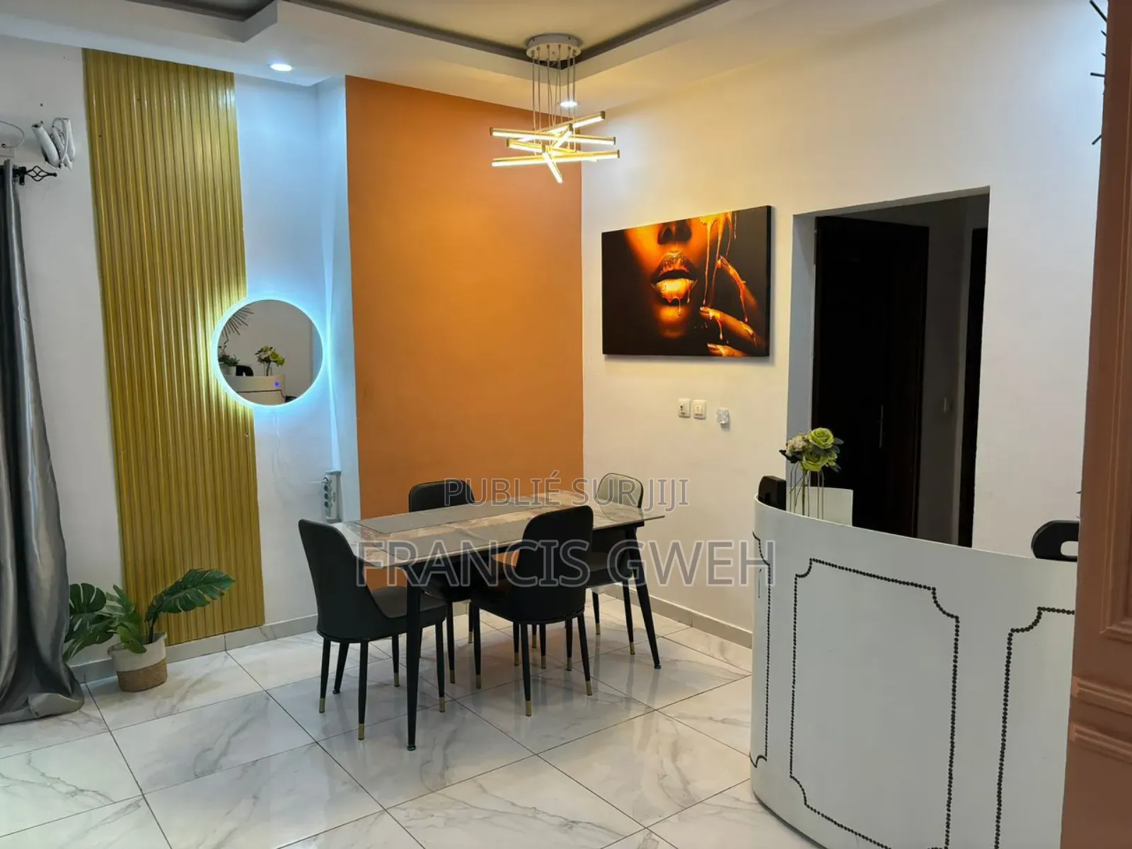 Furnished 2chbre Appartement dans Francis Gweh, Cocody à Louer