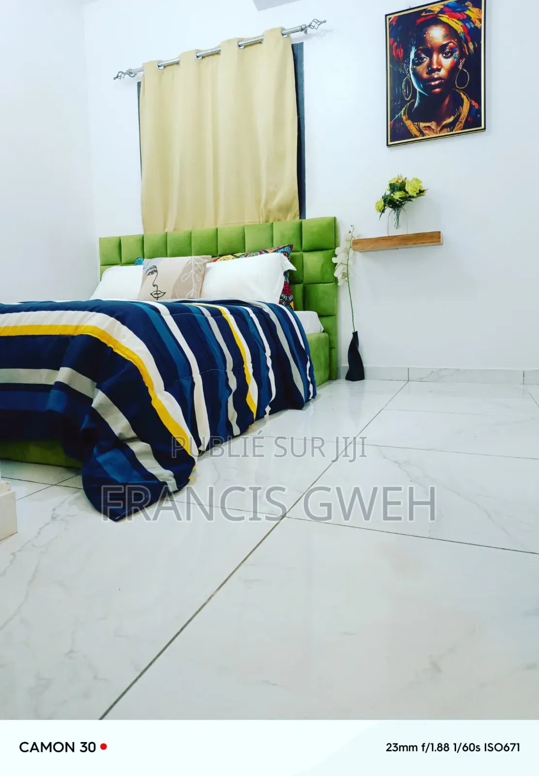 Furnished 2chbre Appartement dans Francis Gweh, Cocody à Louer