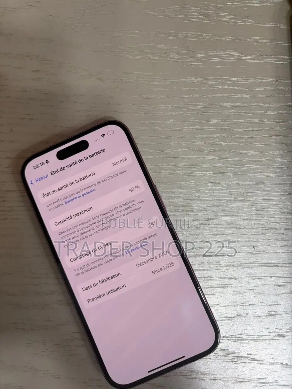 New Apple iPhone 16 128 GB Or rose