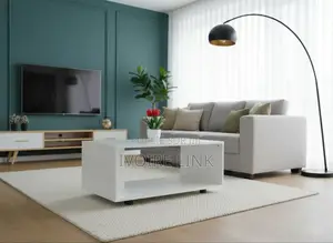 Table Centrale Moderne Sur Roulettes