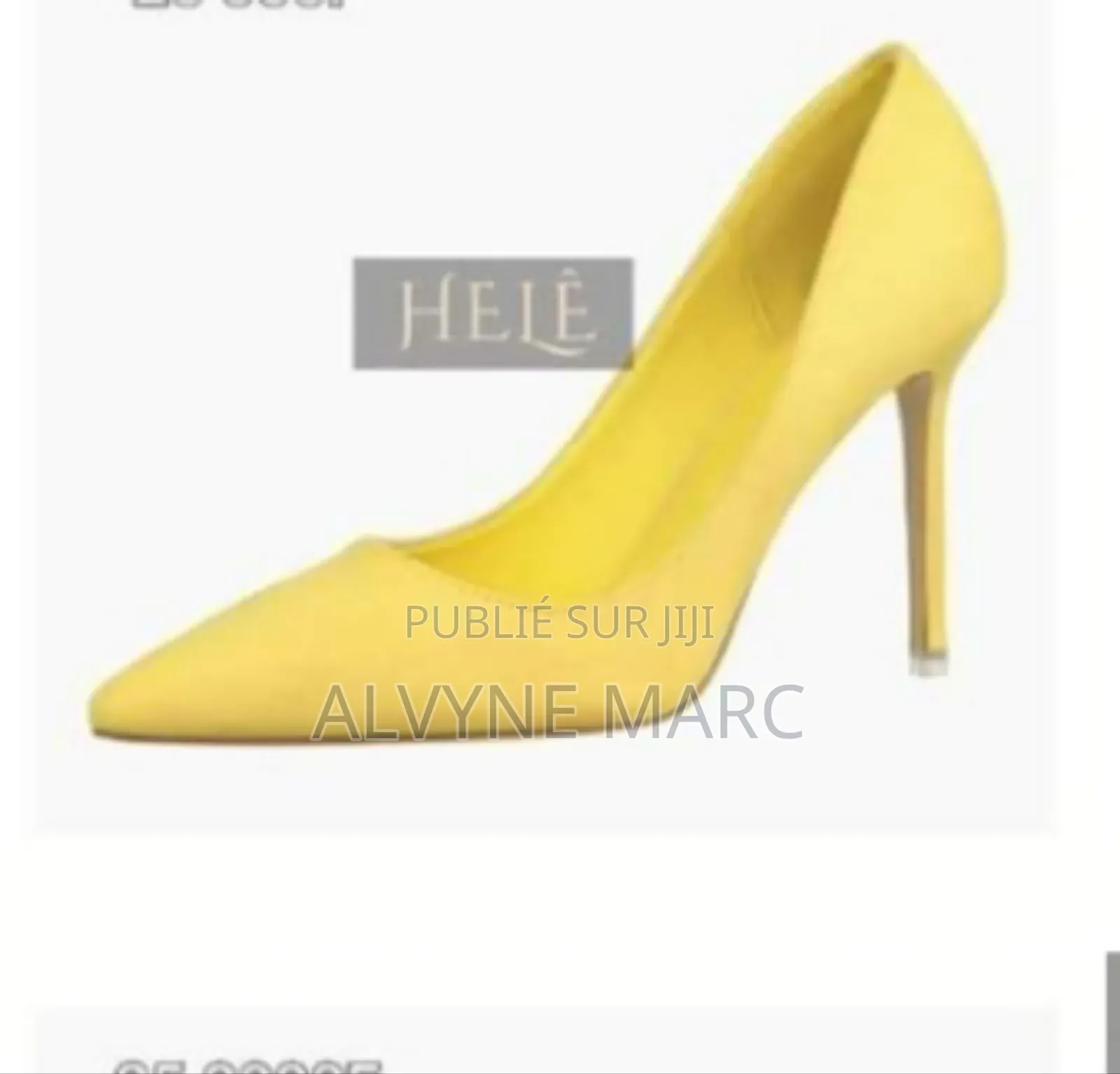 Escarpin À Talon Jaune