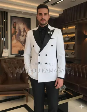 Costum Smoking À Double Boutonnage