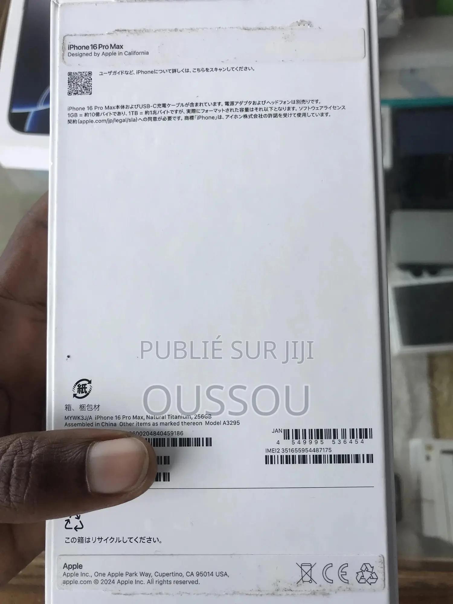 Apple iPhone 16 Pro Max 256 GB Argenté