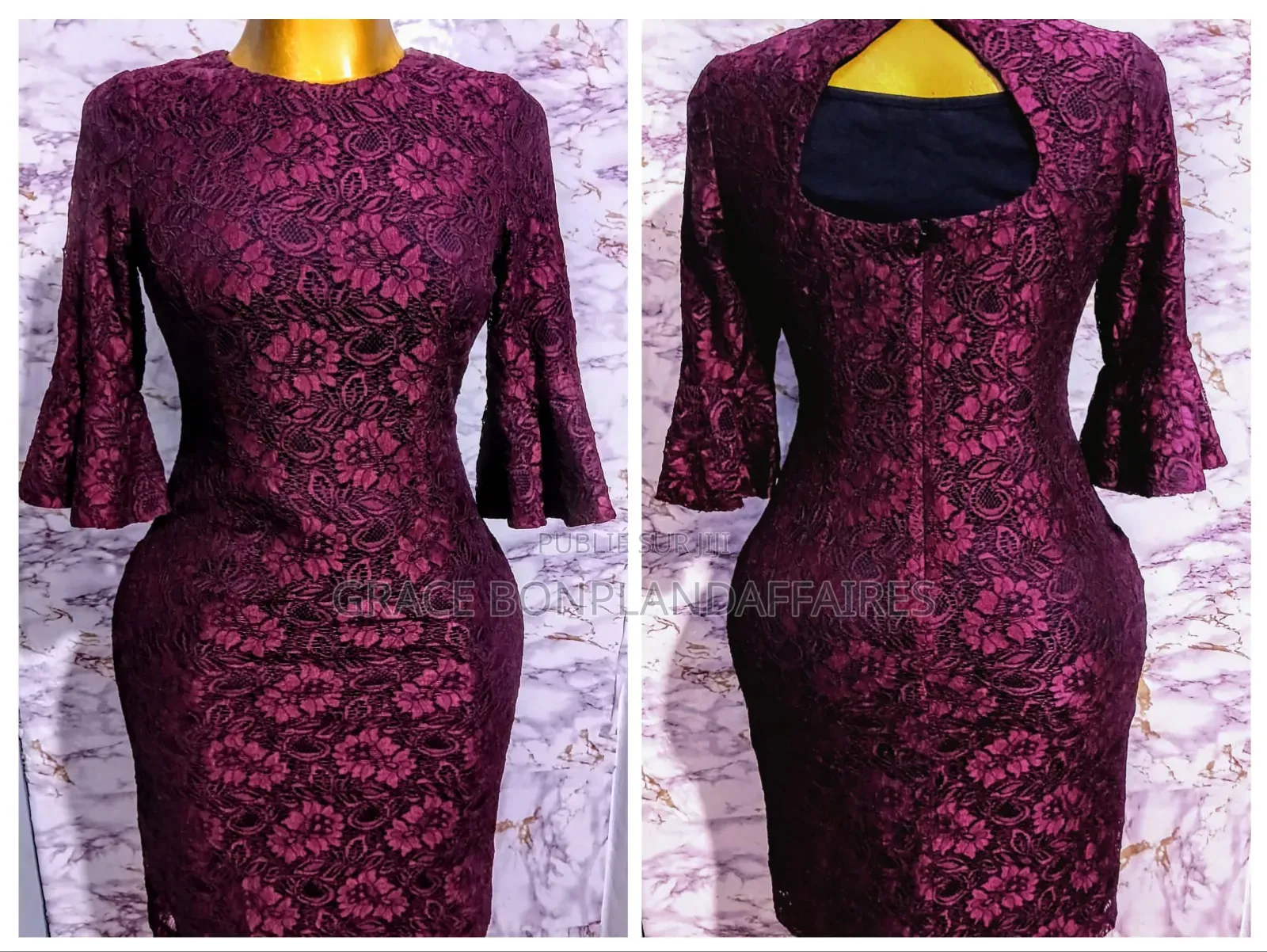 Robe Élégante À Motif Floral. Solde : Tout À 1500fcfa