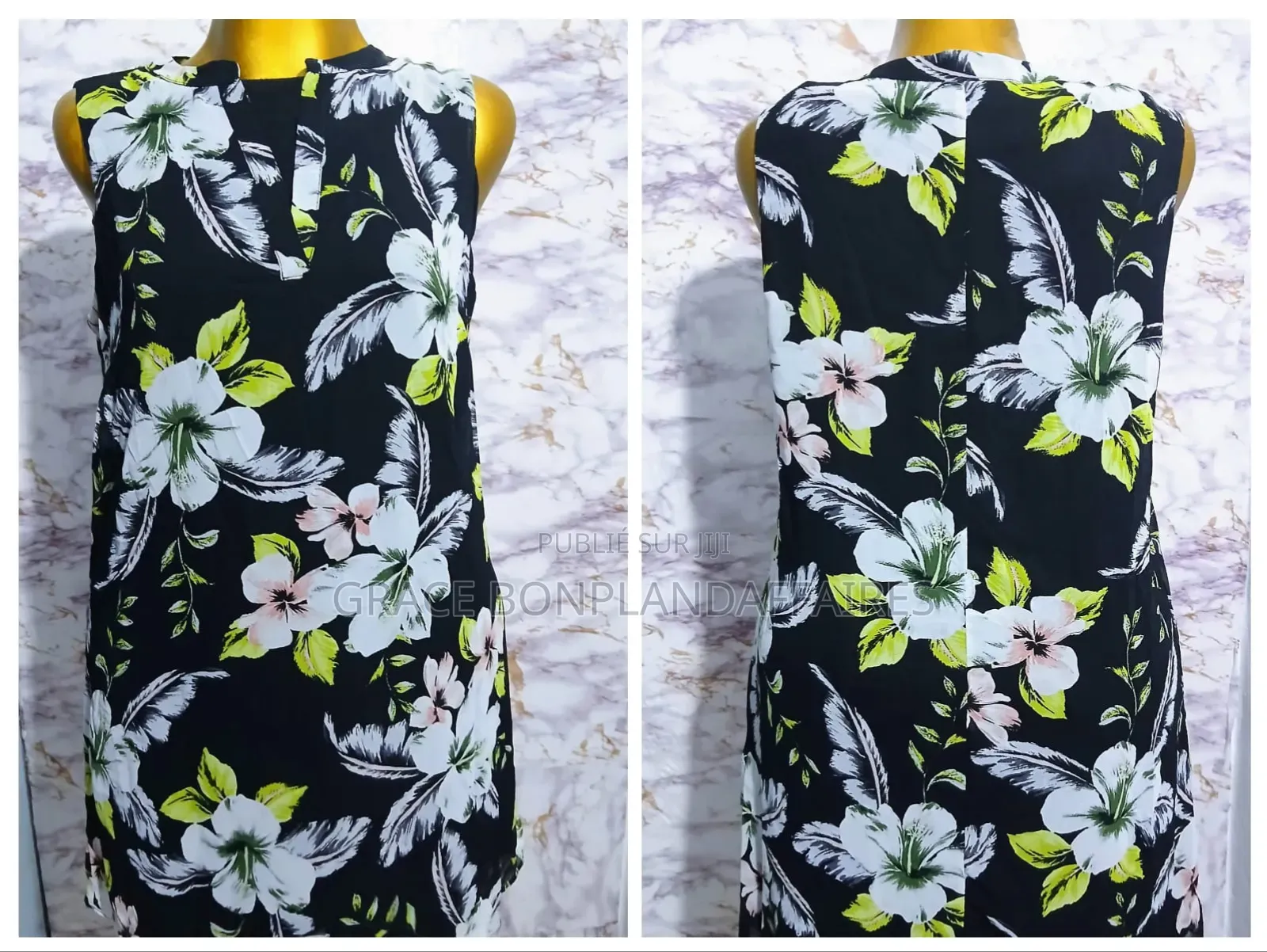 Robe Élégante Avec Dentelle. Solde :Tout À 1500fcfa