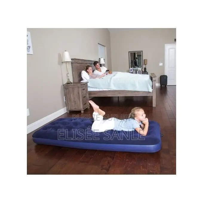 Matelas Gonflable + Pompe Offerte 1 Place