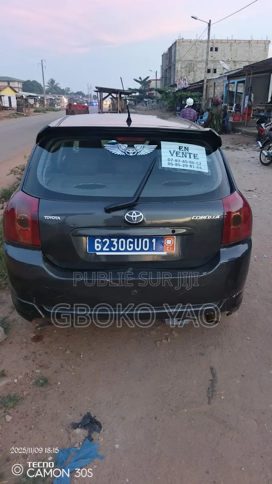 Toyota Corolla 2.0 D Sedan 2002 Gris