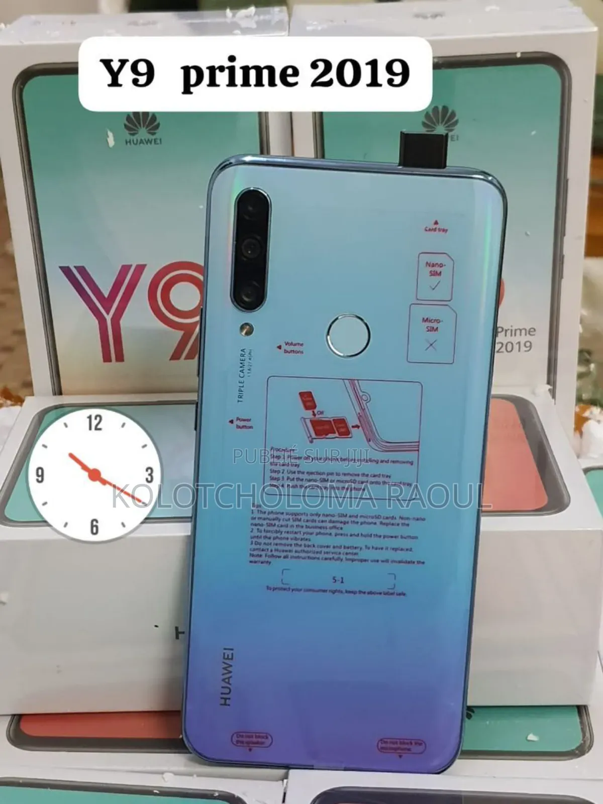 New Huawei Y9 Prime 2019 128 GB Blue