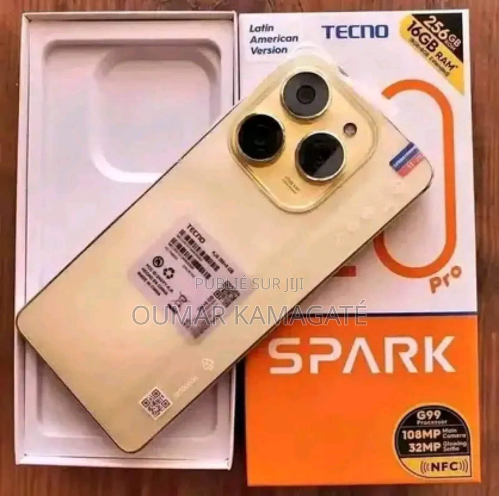 New Tecno Spark 20 Pro 256 GB Blanc