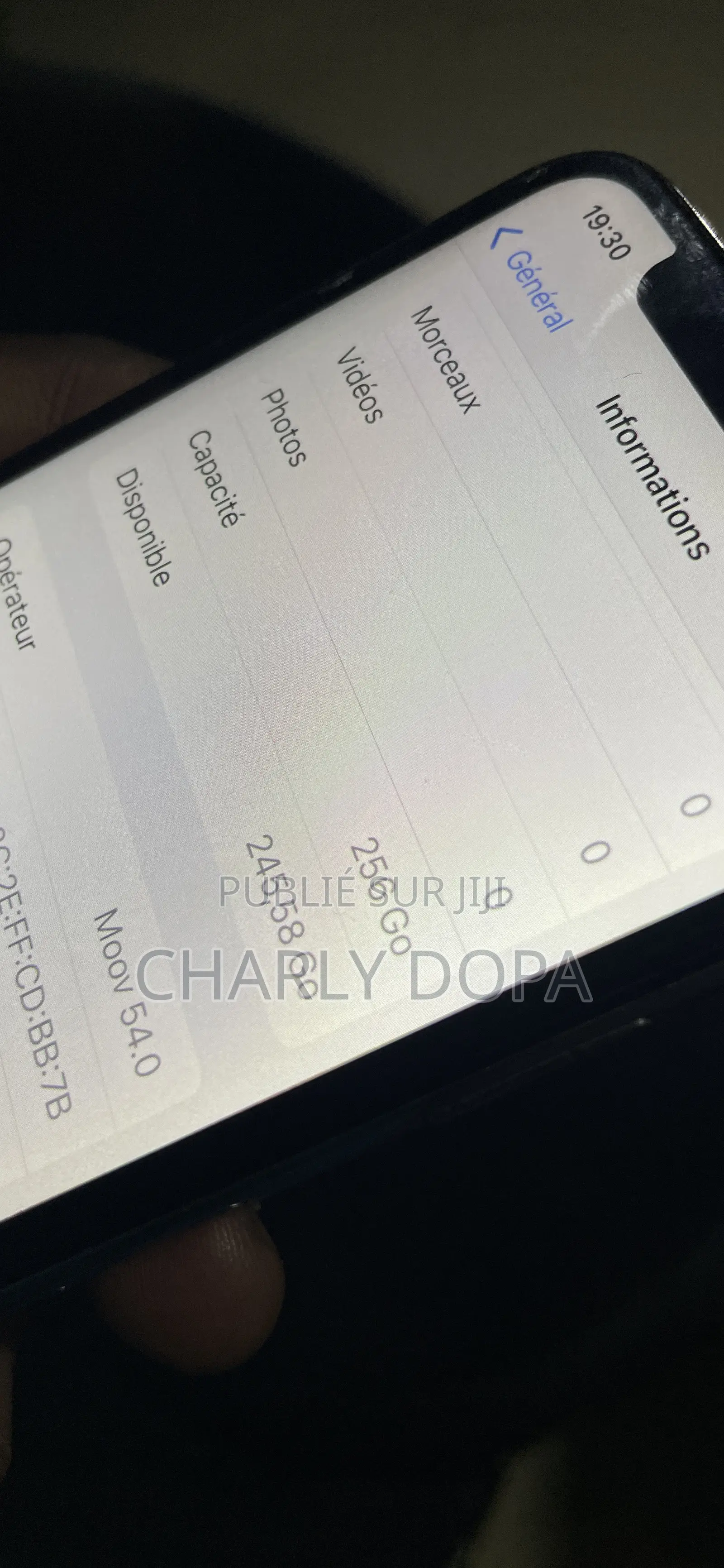 Apple iPhone X 256 GB Blanc