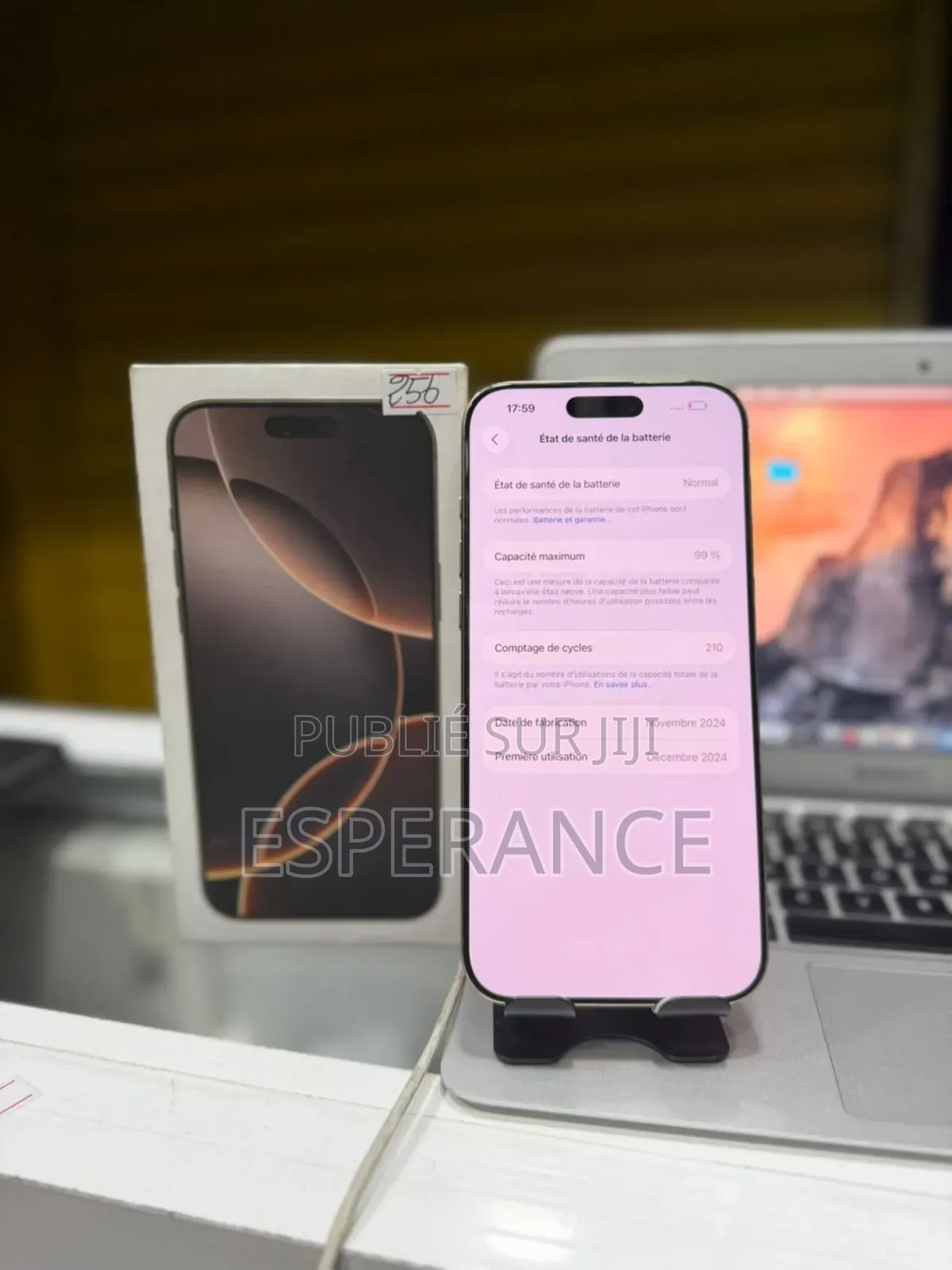 Apple iPhone 16 Pro Max 256 GB Or rose