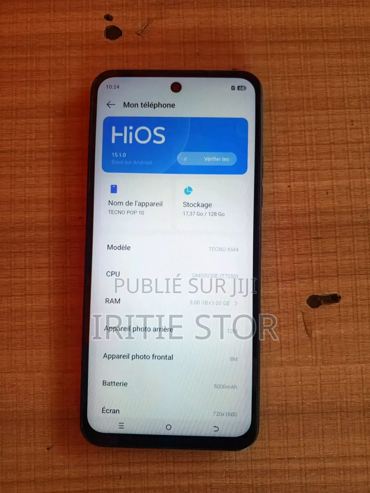 Tecno Pop 10 64 GB Blanc