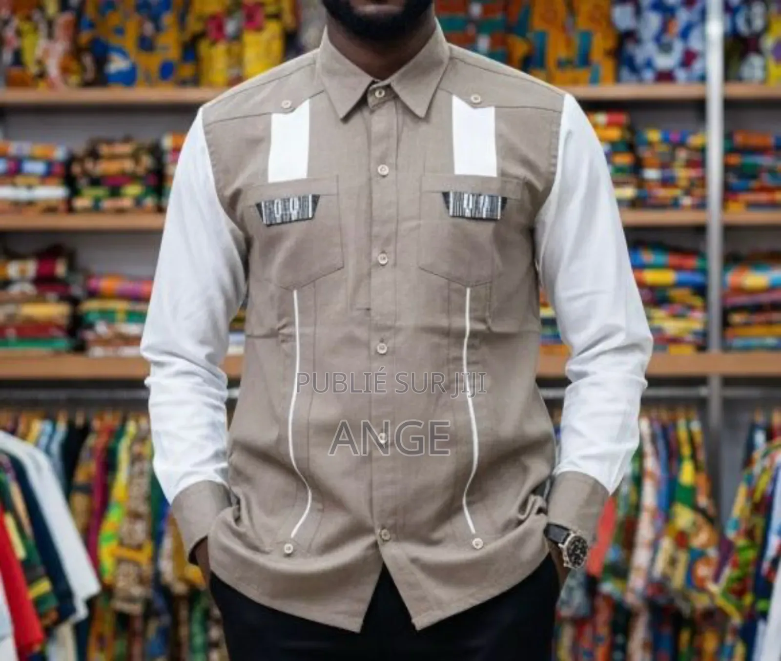 Chemise Cubaine Double Couture 