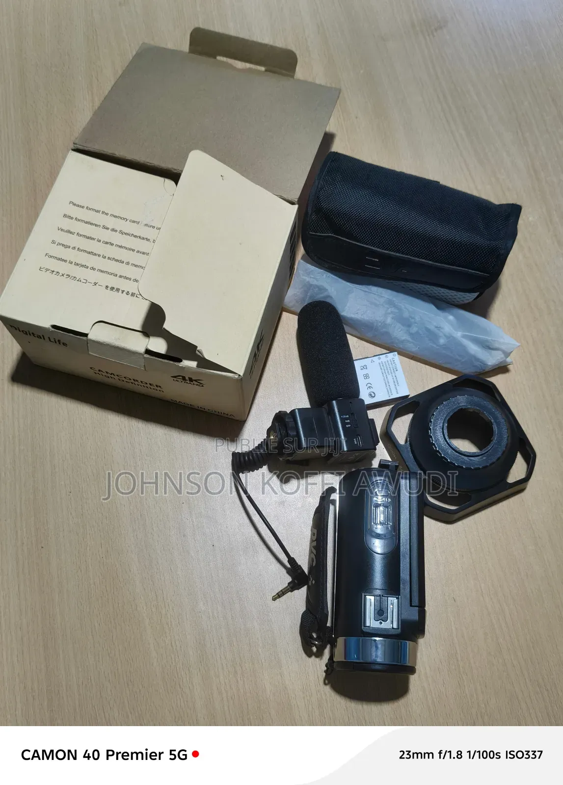 Caméra Vidéo Ultra Hd – Micro Externe – Wifi – 48mp