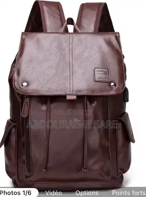 Photo - Sac Au Dos en Cuir