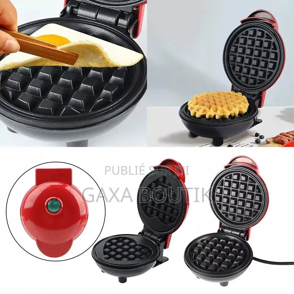 Mini Gaufrier, Petit Gaufrier Électrique Antiadhésif .