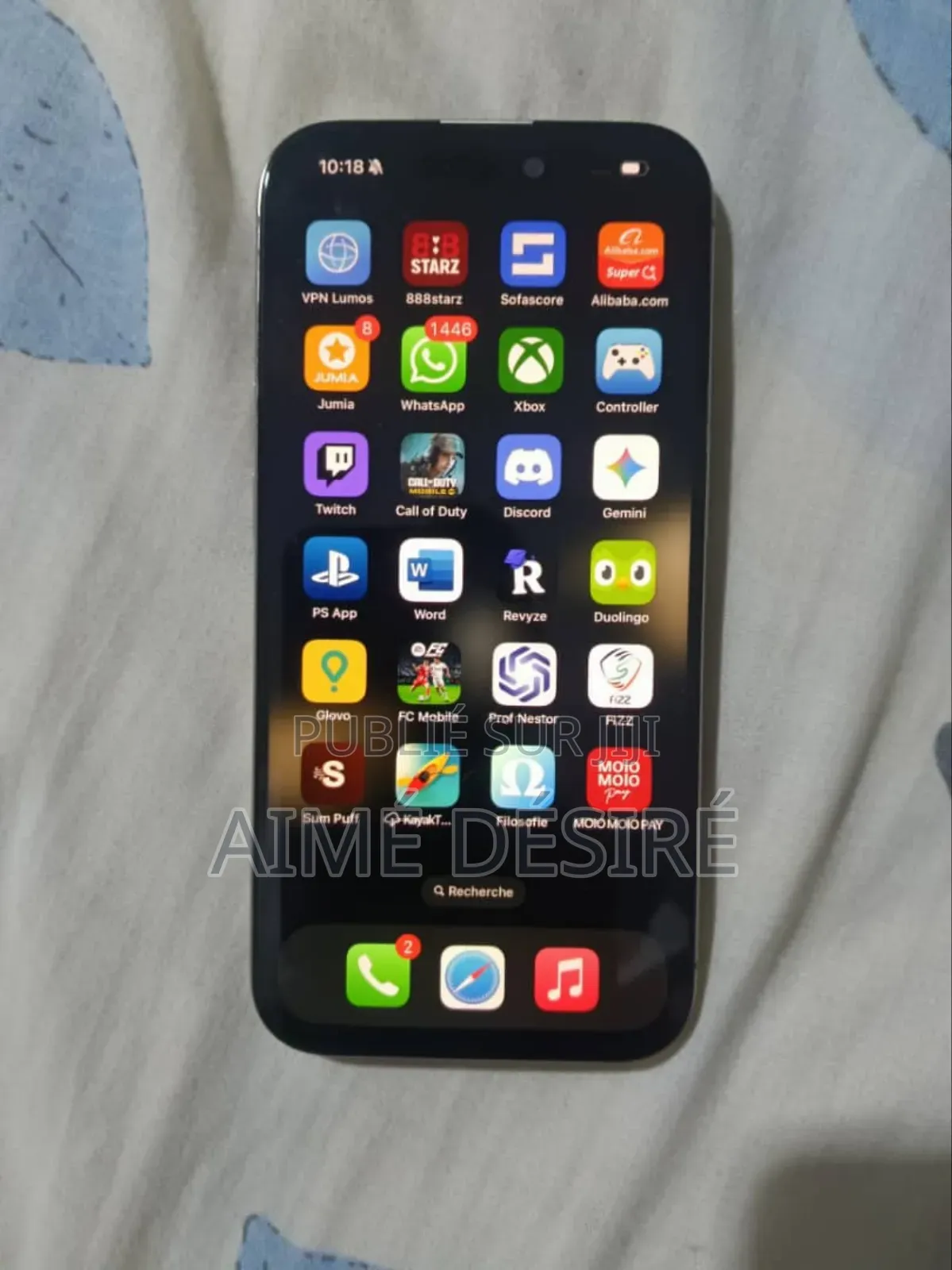 Apple iPhone 15 Pro 256 GB Argenté