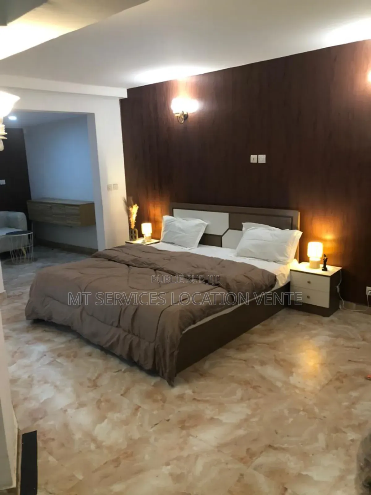 Furnished 1chbre Appartement dans Mt Service Location, Cocody à Louer