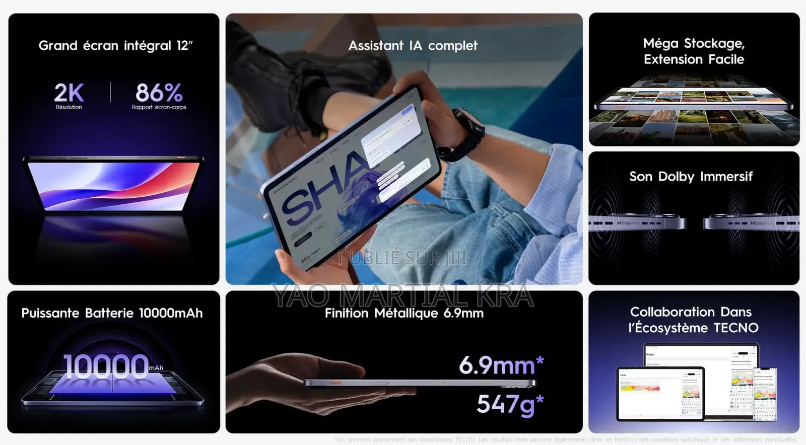 New Tecno DroiPad 10 Pro II 256 GO