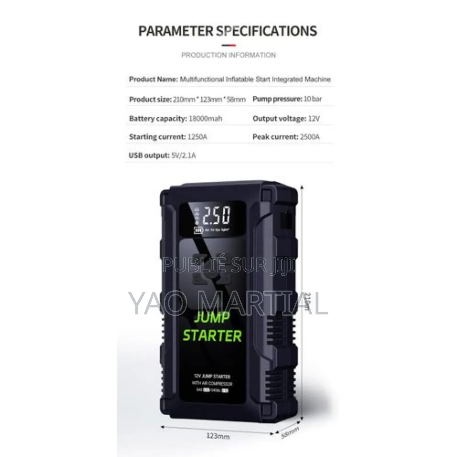 Super Kit De Démarrage 4 en 1 Pour Voitures Et Camions