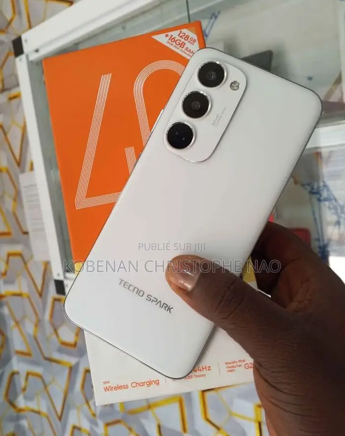 New Tecno Spark 40 Pro+ 128 GB Blanc