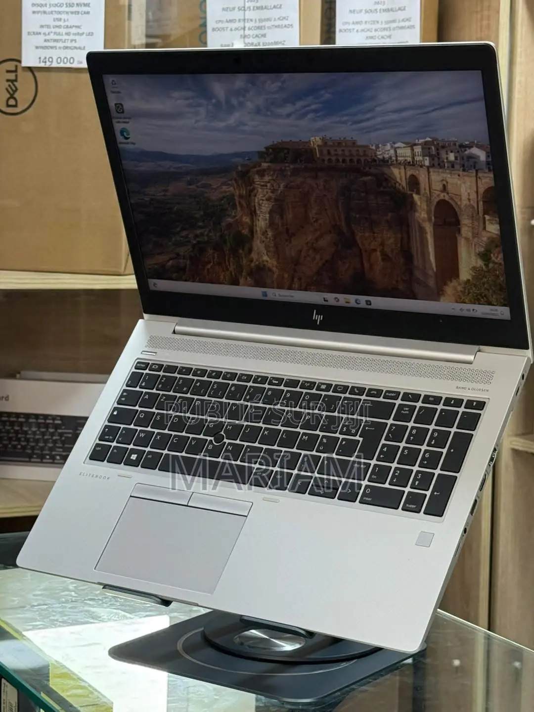 New Ordinateur Portable HP EliteBook 850 G5 8GB Intel Core I7 SSD 256GB