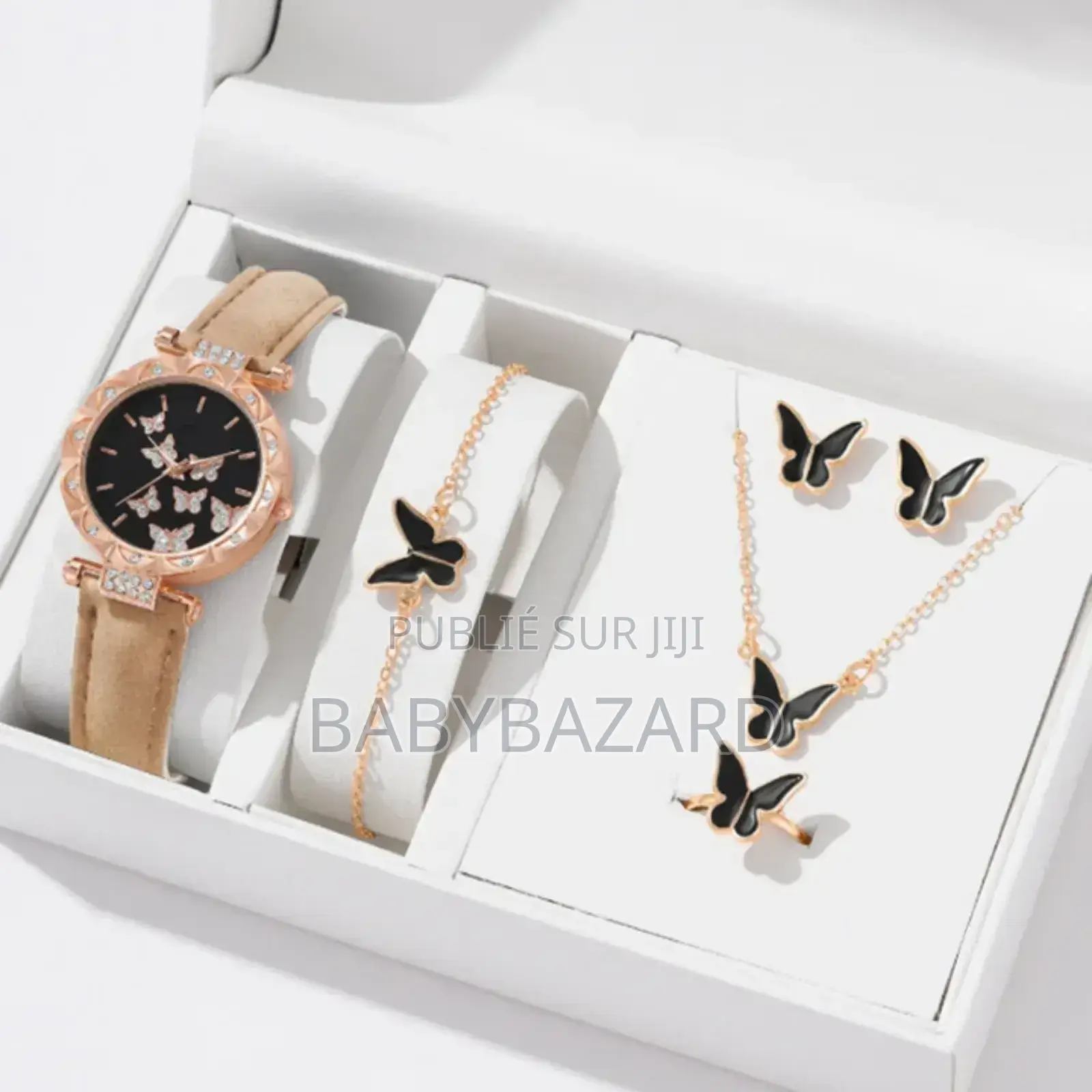 Ensemble Montre Et Bijoux 5 en 1 Papillon