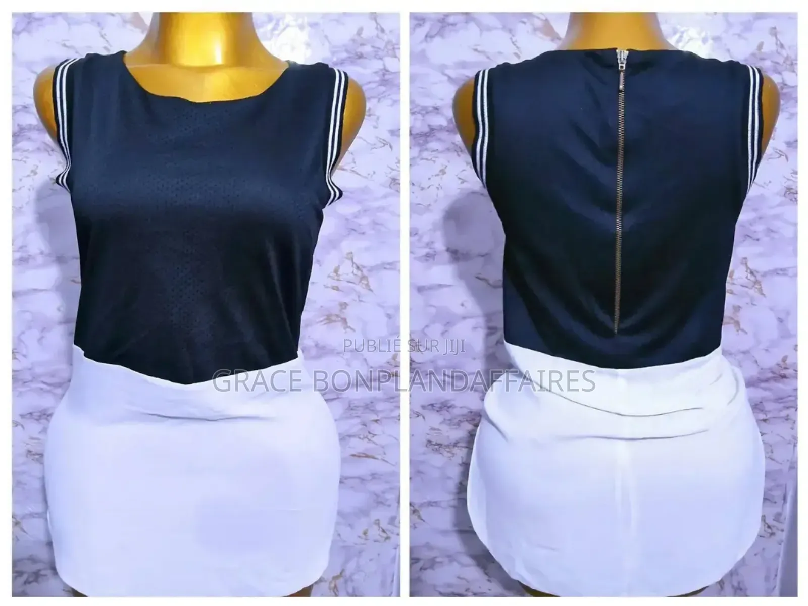 Haut À Double Couleur. Solde :Tout À 1500fcfa