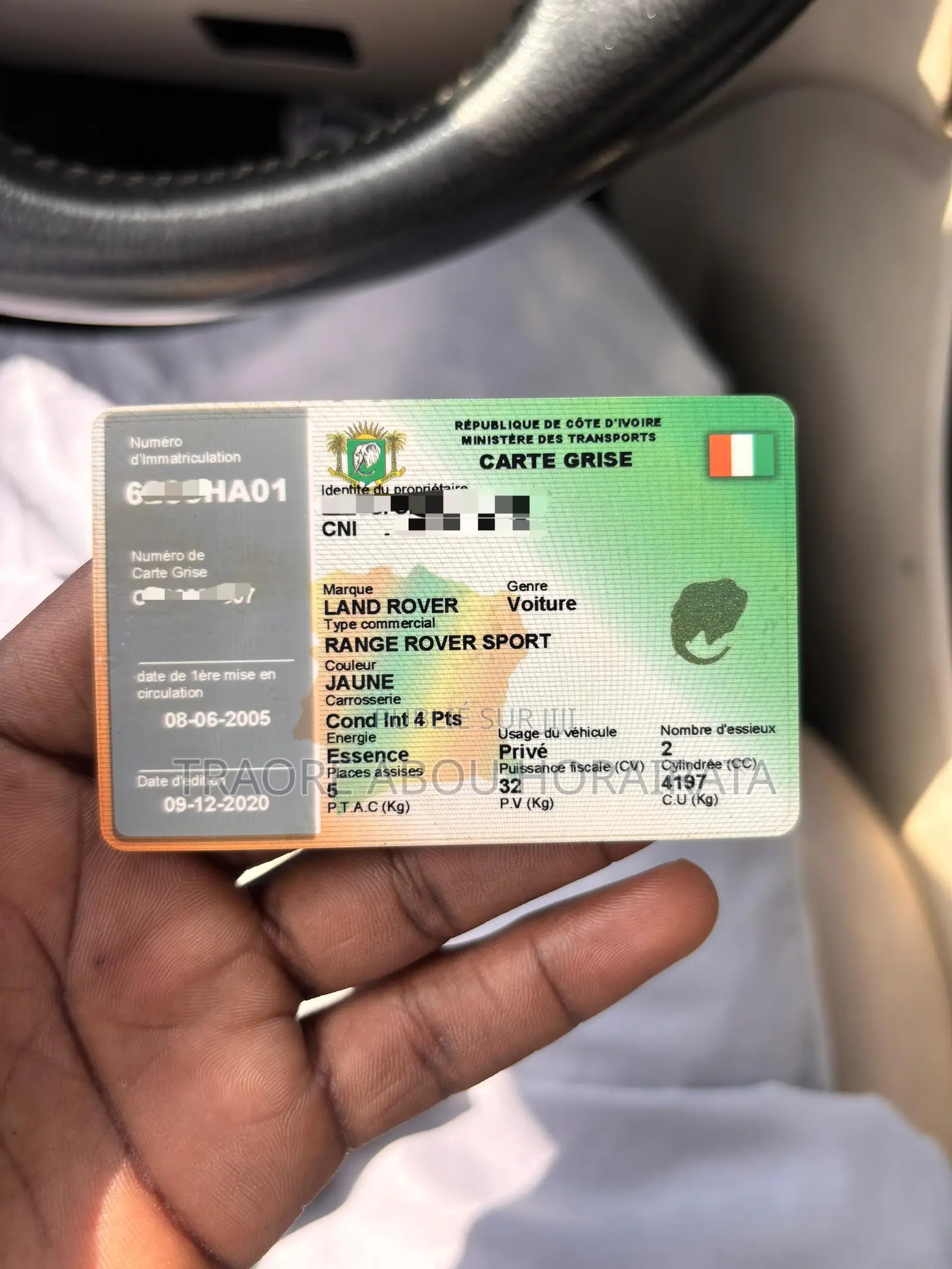 Rover Land 2006 Jaune