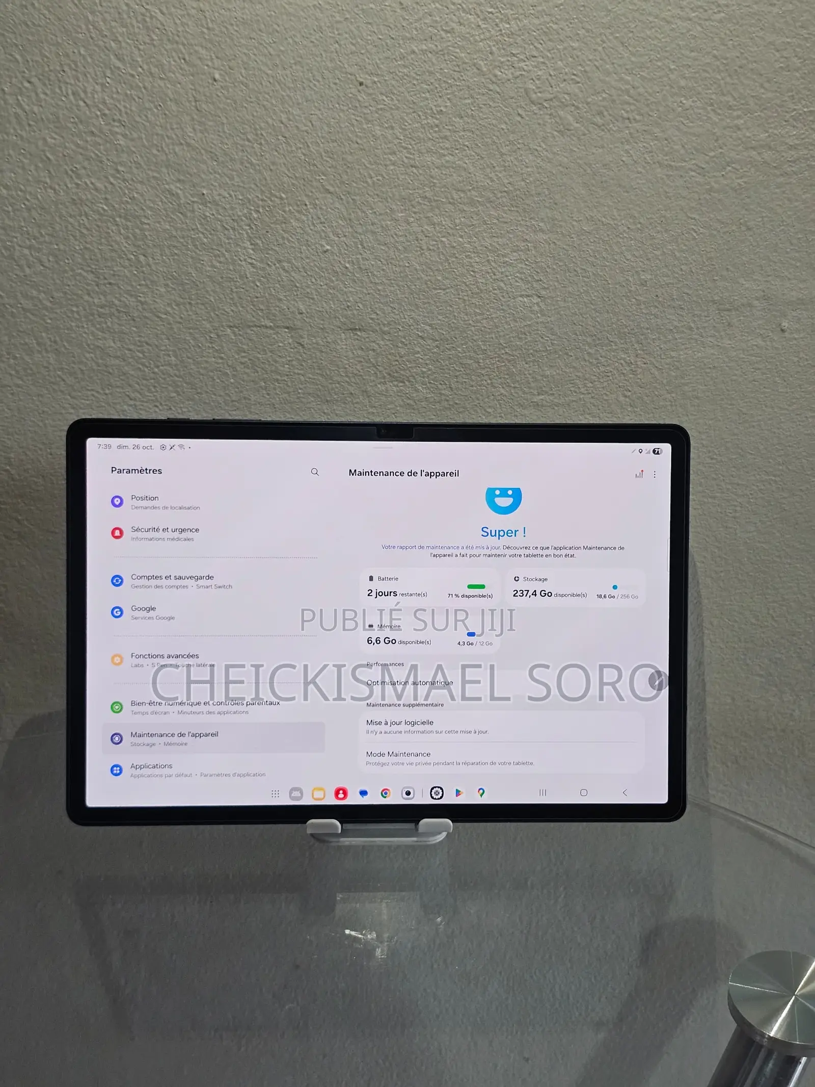 Samsung Galaxy Tab S9 256 GO Black