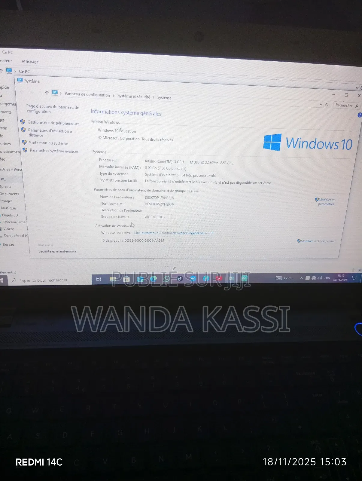 Ordinateur Portable Samsung RV511 8GB Intel Core I3 HDD+SSD 500GB