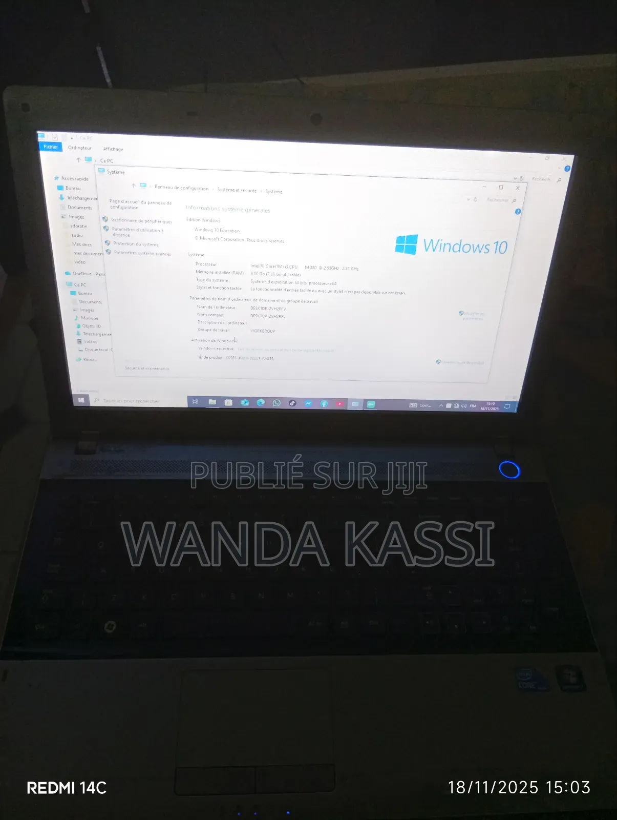 Ordinateur Portable Samsung RV511 8GB Intel Core I3 HDD+SSD 500GB