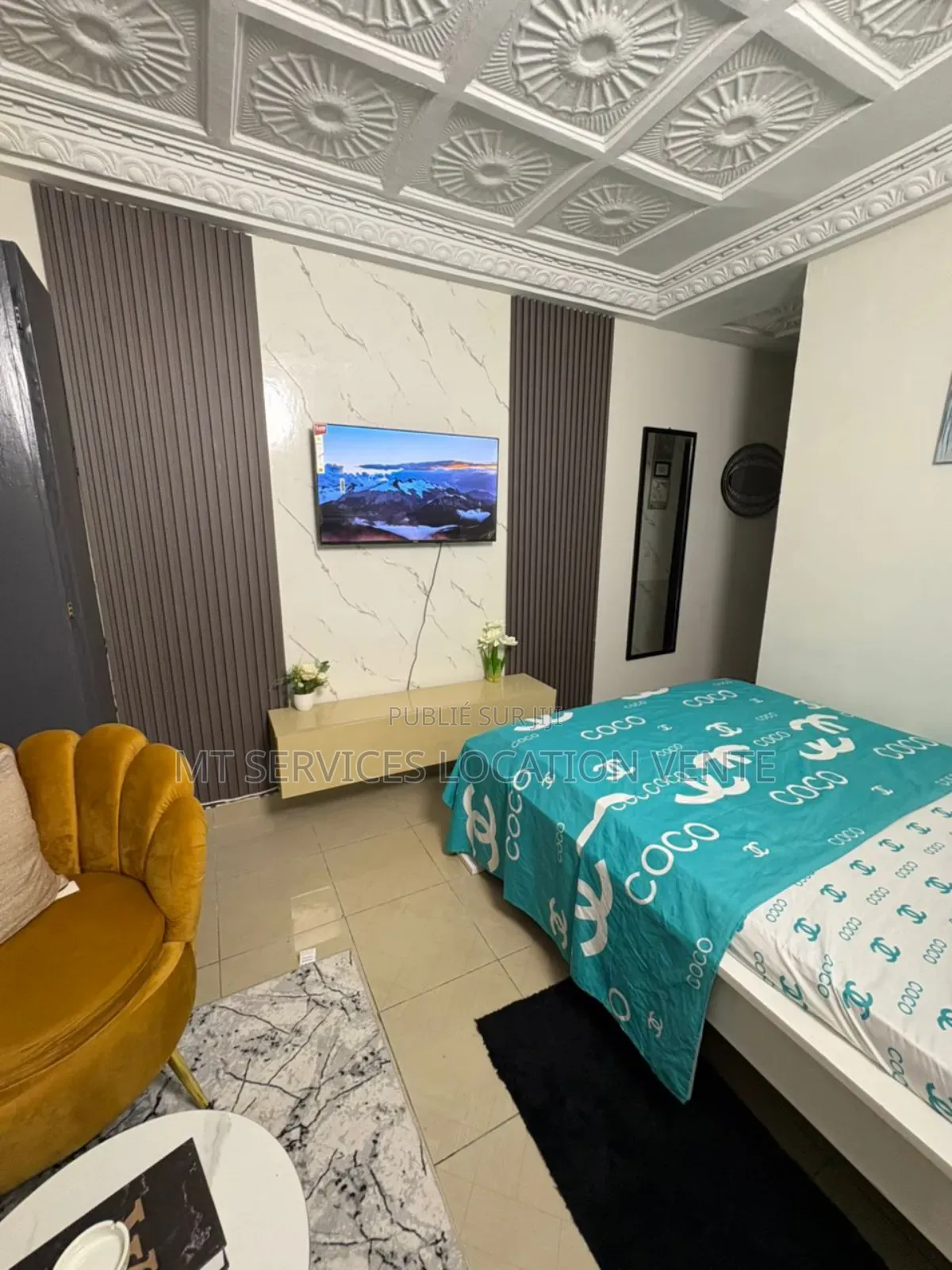 Furnished 1chbre Appartement dans Mt Service Location, Cocody à Louer