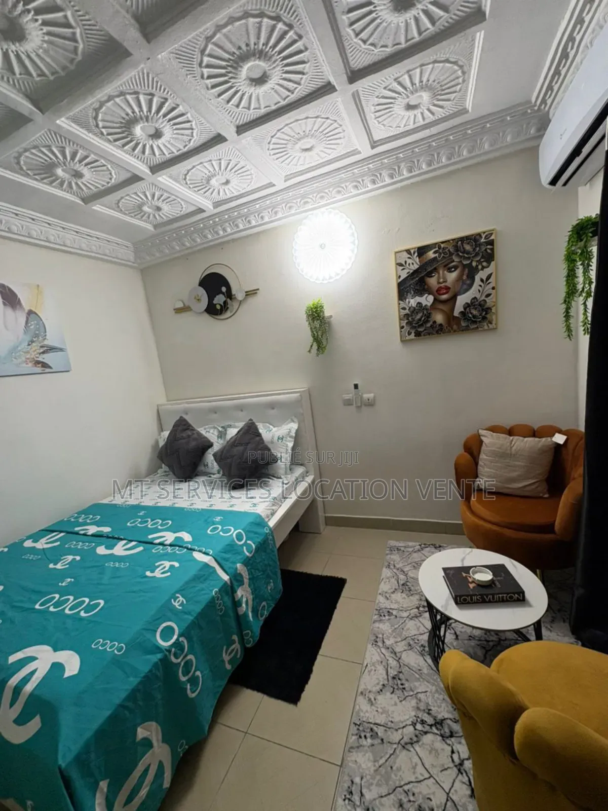 Furnished 1chbre Appartement dans Mt Service Location, Cocody à Louer