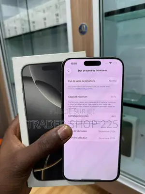 New Apple iPhone 16 Pro Max 256 GB Argenté