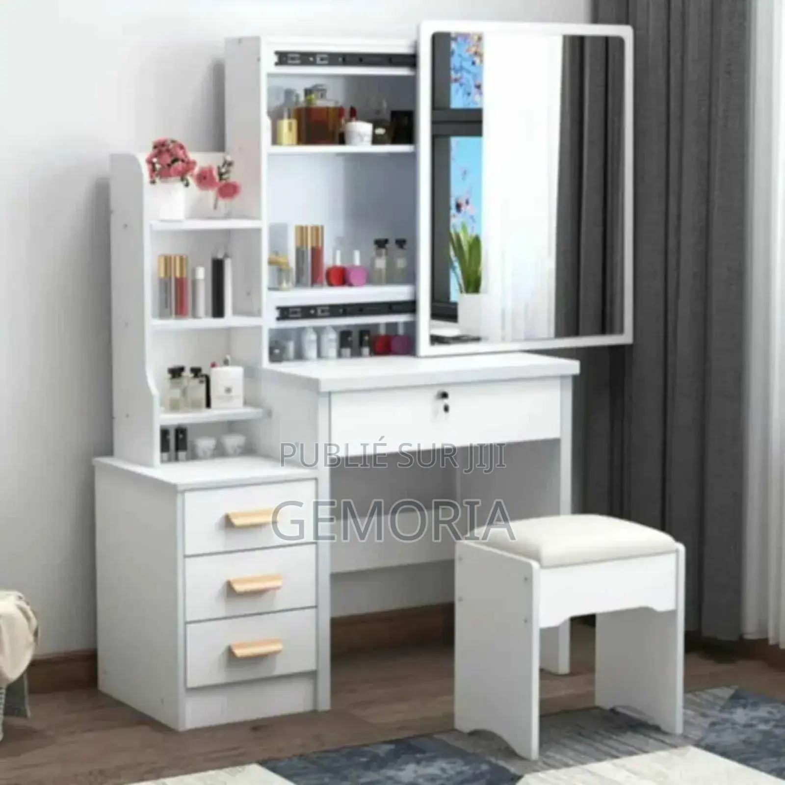 Coiffeuse Avec Miroir Coulissant