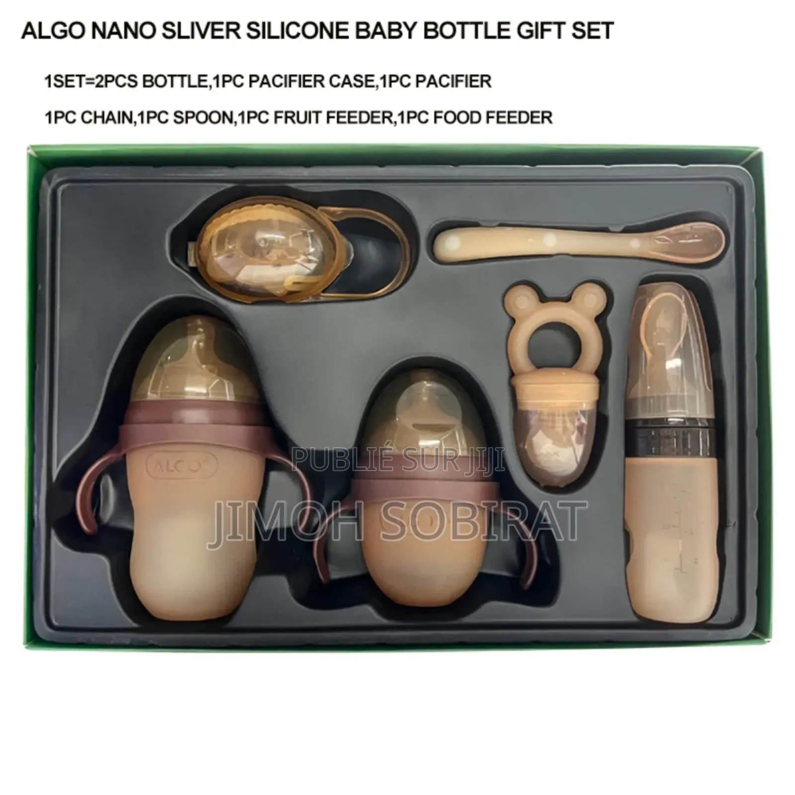 Coffret-Cadeau Biberons en Silicone Nano Silver