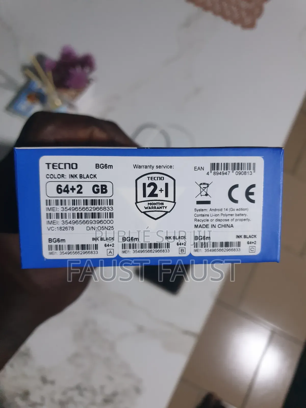 New Tecno Pop 10 64 GB Black