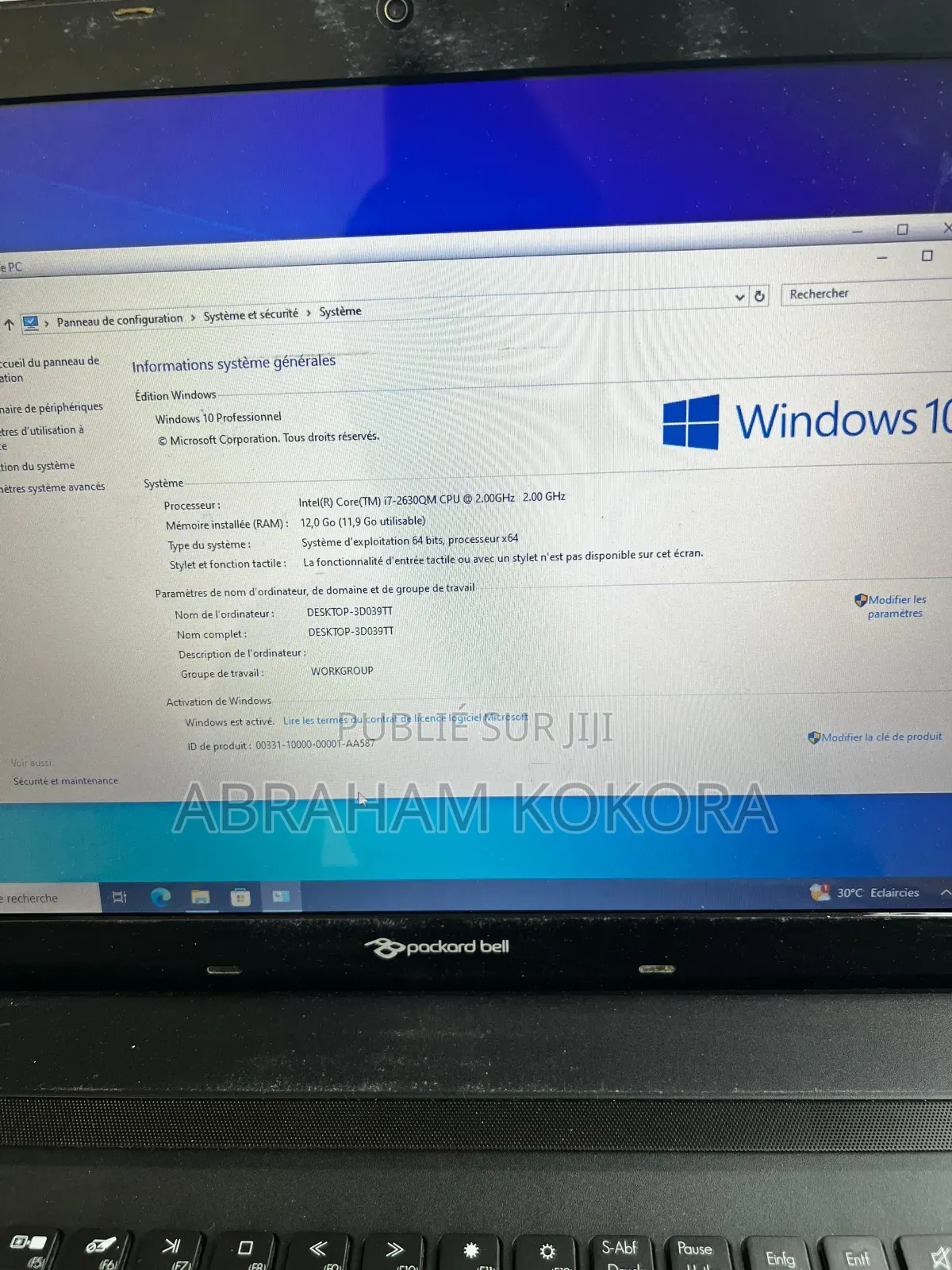 Ordinateur Portable Acer 12GB Intel Core I7 HDD 512GB